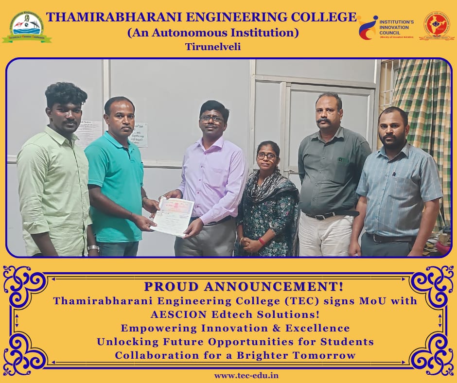 MoU with AESCION Edtech Solutions